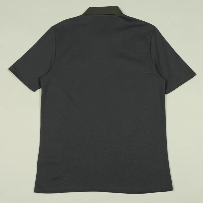 Lyle and Scott Tonal Texture Polo Shirt - Gunmetal-2